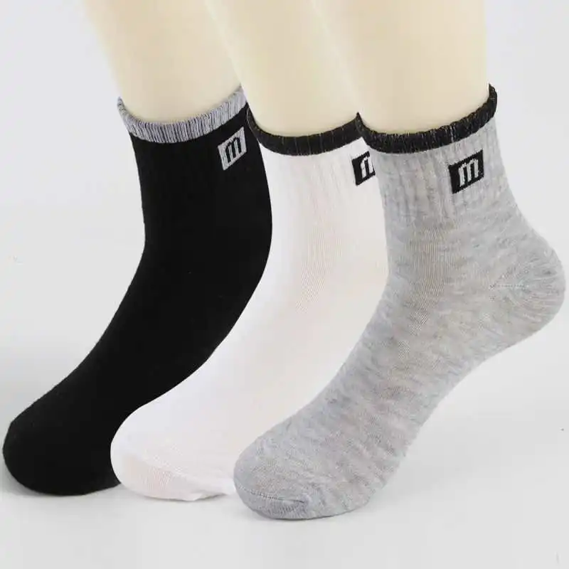 1 Чифт Възрастни Спортни Чорапи-Меки Мъжки Дамски Памучни Чорапи Дишащи С однотонным принтом Колоездене, Бягане, Баскетбол Модни Чорапи