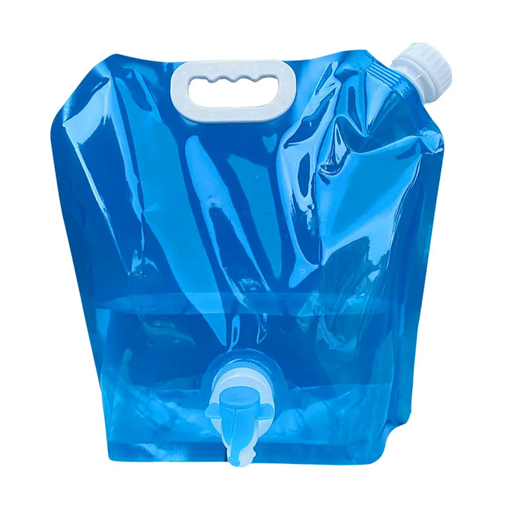 10Л С капак, Сгъваема чанта за вода, Пластмасови меки кофа за съхранение на вода, Преносими Туристически чанти за вода, Инструменти