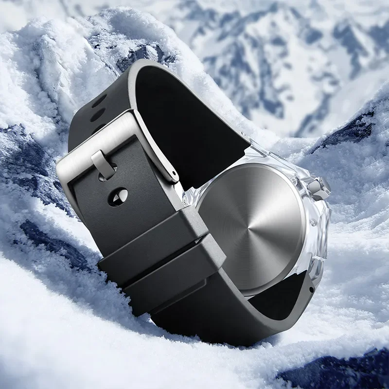 2023 Нов модерен мъжки часовник известната марка Mark Fairwhale, Прозрачен корпус, водоустойчив кварцов часовник, Луксозни Мъжки Безплатна покупка