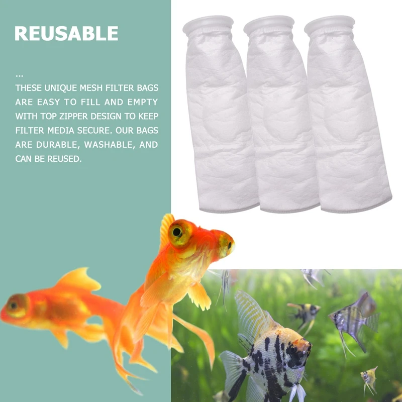 8 опаковки филтърни чорапи, 200 микрометра, За аквариум с рибки/солен разтвор, езерото, За прояснителя/преливане