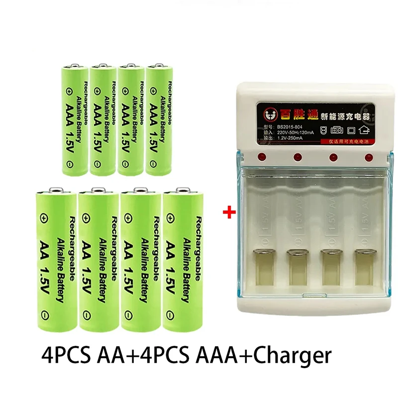 AA AAA Battery2023New 1,5 акумулаторна батерия AA9800 ма AAA8800 ма със зарядно устройство за led фенерче Flashlighttorelectronic Devices