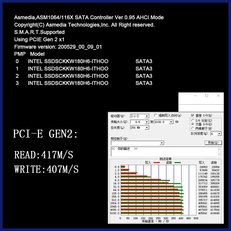 Chi a Майнинг 6 Порта SATA 3 PCI Express Карта за разширение PCI-E SATA Контролер PCIE 1X до SATA3 6gb Адаптер за Допълнителна карта за твърд диск SSD