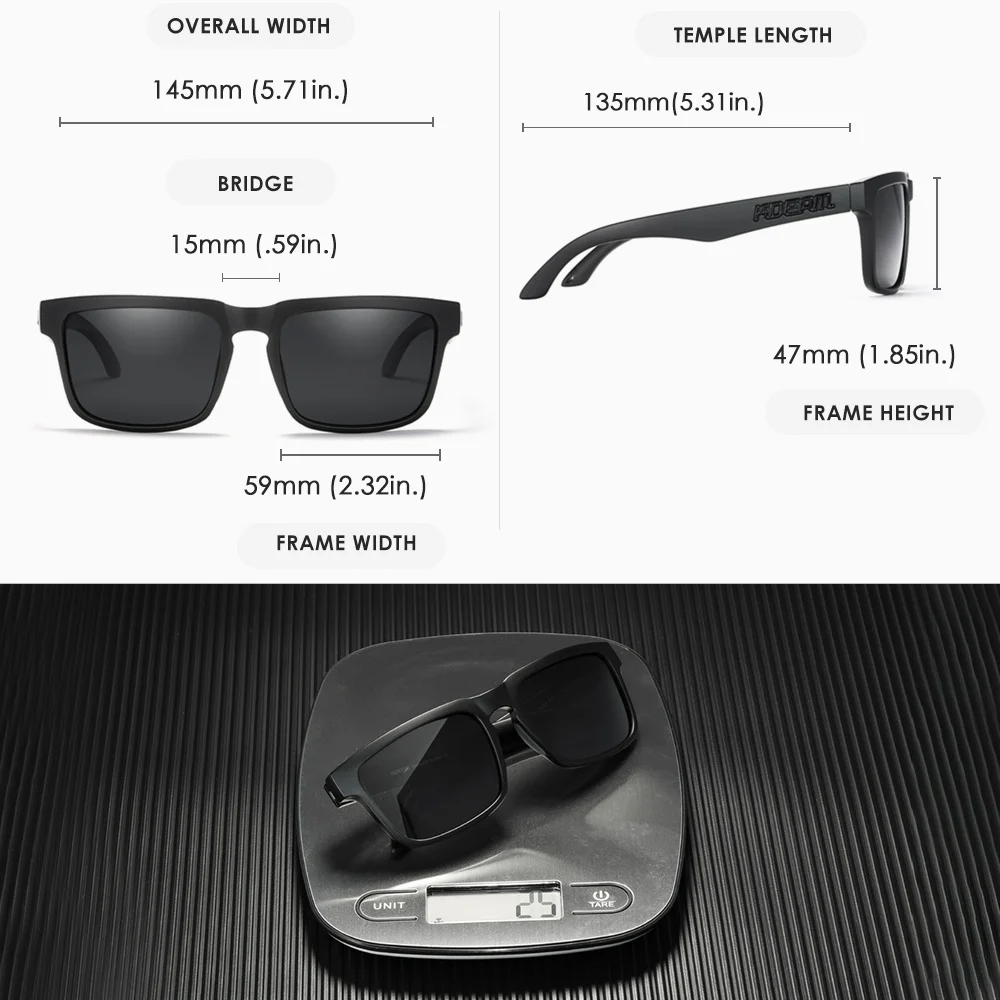 KDEAM/ лидер на продажбите, летни поляризирани слънчеви очила, дамски спортни слънчеви очила в квадратна рамка UV400, дамски маркови очила с меко покритие за носа
