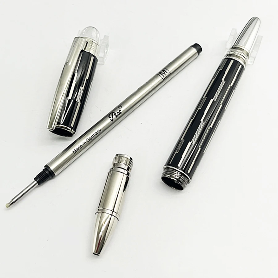 LAN MB Загадъчна химикалка химикалка с черен ролка, луксозни офис ученически класически канцеларски материали, Звездна пътека със сериен номер