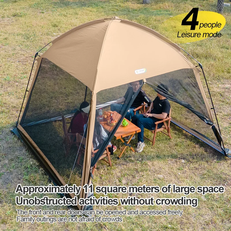 Mozaki Открит Къмпинг Навес Палатка за няколко души Плажен Къмпинг Свободно време за Приготвяне на храна Барбекю Сетчатое подслон от комари и насекоми