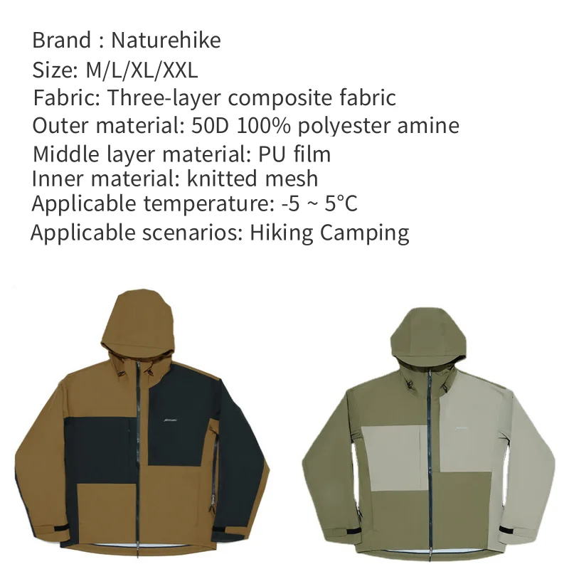 Naturehike Ультралегкая ветрозащитная и водоустойчив функционална яке за къмпинг, за пътуване, приятна дишаща износостойкая яке