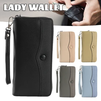 Дамска чанта за мобилен телефон със щипка за пари с голям капацитет, богат на функции, различни цветове за избор за бизнес пътувания