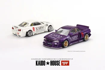 Модел на автомобила Kaido House + MINI1: 64 GTR R34 с отворен капак