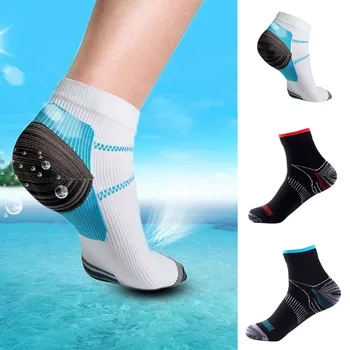 Спортни Мъжки и Женски Гъвкави компресия чорапи за крака с Къси ръкави, Чорапи Think, Дамски Чорапи, Защита на петата