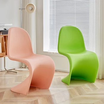 Уникални Дизайнерски Трапезни Столове с Ергономична Преносими Единични Прозрачни Столове Зелени Модни стоки от Първа необходимост за дома