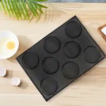 Силиконови форми за хляб за сандвичи, перфорирани форми за печене, тави с незалепващо покритие, идеални за половината от размера на формата