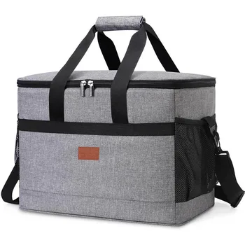 Мека чанта-хладилник ZK30 33L с твърда подложка, Голяма изолирано чанта за пикник кутия за обяд, чанта за охлаждане, Къмпинг, Барбекю, Семейна почивка на открито
