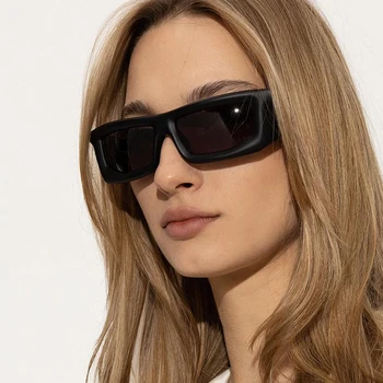 2023 Нови модни Панковские Квадратни Слънчеви очила за мъже, Маркови Реколта сребърни огледални Слънчеви очила за жени, нюанси Gafas De Sol