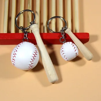 Креативен бейзболен ключодържател, чанта, окачване, имитация на бейзболен кулон, Мини-златар играчка, ключодържател