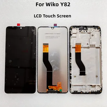 За дигитайзер с LCD дисплей и сензорен екран Wiko Y82 с рамка, модул на екрана на дисплея Wiko Y82, аксесоари за замяна