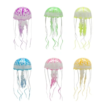 Забавна играчка-медуза, Аксесоари за аквариум, Подводен свят, Плаващи Природа, Мультяшные украса за вашия аквариум, Играчка Мини-Медуза