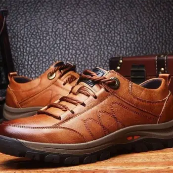 Ръчно изработени Leisure Leather Shoes Large Size For Men Handgefertigte Freizeit-Lederschuhe großer Größe für Männer