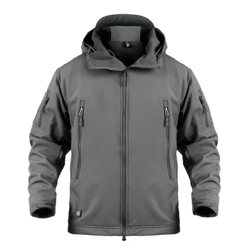 XS-5XL, Водонепроницаемое Топло палто с качулка За Алпинизъм на открито, Мъжки Спортен Туризъм Ветрозащитная Дишаща Армията тактическа яке