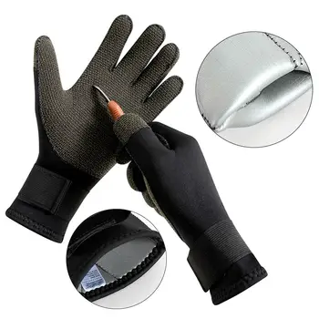 3 мм Неопренови ръкавици за неопрен, ръкавици с пет пръста, защита на ръцете, Топли ръкавици за гмуркане, за гребане, водни спортове, Сърфинг, риба
