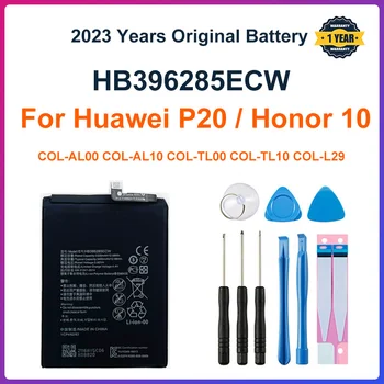 100% Оригинална Батерия HB396285ECW 3400 mah За Huawei P20 Honor 10 COL-AL00 COL-AL10 COL-TL00 COL-TL10 COL-L29 Батерии