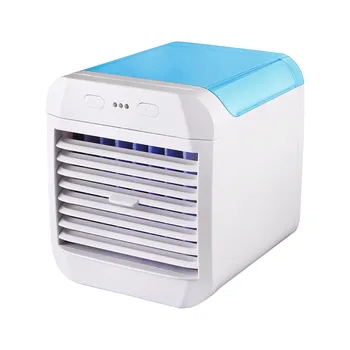 Нов мини охладител на въздуха Преносим водна вентилатор за домашния офис, USB Сменяеми цветни вентилаторът за овлажняване на въздуха Не е за цялата къща Фен на прозорец за Оттичане