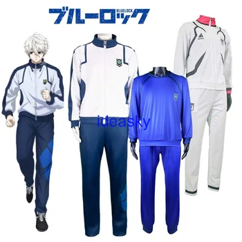 bluelock син заключване cosplay Рио Змиеподобните бачира мегуру Исаги Чигири Йоичи Кем аниме джърси футболна hoody с качулка униформи костюм
