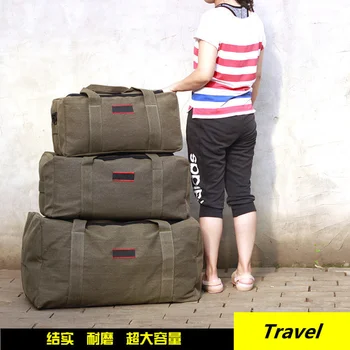 На открито 120л, Износостойкая Холщовая чанта за ръчен багаж, Мъжки Дамски чанта за самостоятелно шофиране, Туристическа чанта за къмпинг, пътна опаковане за преместване