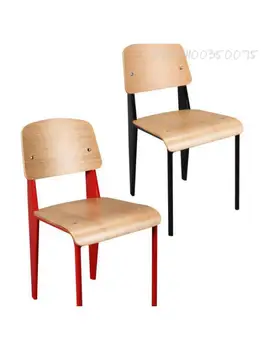 Прост студентски маса и стол с Модерен Дизайн на трапезария стол със стоманена рамка горещо огъване
