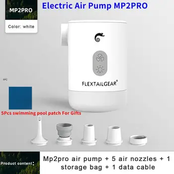 Електрическа въздушна помпа Air Max 2Pro Преносим мини помпа, Туристическа Екипировка за Гмуркане Електрически Надуване USB Зареждане Осветление за улици