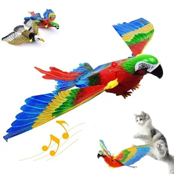 Имитация на птици, интерактивни играчки за котки, електрически извънбордови орел, летяща птица, котка, дразнящая игра, котешка нож, въже за драскотини, китен, играчка за кучета