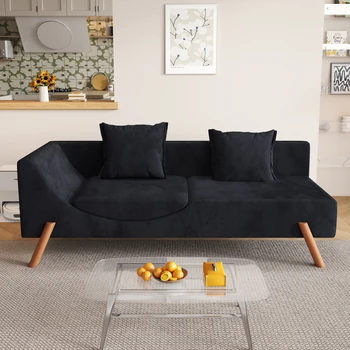 Сгъваем шезлонг, foldout многофункционален диван loveseat, лесно монтируемый за мебели за сядане на закрито