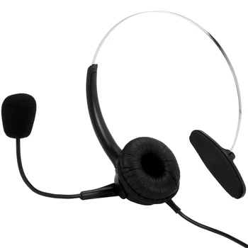 Слушалки за call center RJ9, монофонични слушалки, Шумоподавляющая слушалки, слушалки с микрофон за провеждане на разговори