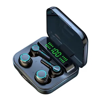 2023 Нови Слушалки M21 TWS Bluetooth С Микрофон Чифт Безжични слушалки 9D Стерео Спортни Водоустойчиви Слушалки с четири слушалки