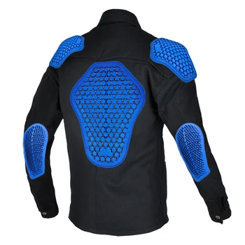 Мотоциклетът яке, водоустойчив тениска с дълъг ръкав на палтото за езда, тампон върху рамото, лакътя, на гърдите, за защита на гърба, зъбни колела