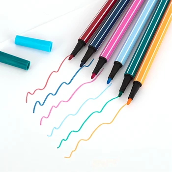 Акварел дръжка 12/24 цветове, нетоксичная писалка за рисуване на графити за начално училище в детската градина