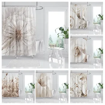 Водоустойчив плат завеси за душ Аксесоари за завеси в банята 180 x 200 Завеса за душ 240*200 в скандинавски стил бохо