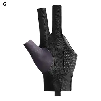 Унисекс ръкавици, супер меки дишащи билярдни ръкавици за лявата ръка, нескользящий дизайн с 3 пръста процес splice е Идеално за вашата реплика
