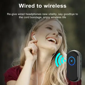 Безжичен Usb адаптер, съвместим с Bluetooth 5.0, Безжични автомобилни домашни аудиоприемники с шумопотискане Bluetooth 5.0 за хендсфри