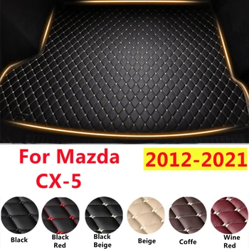 SJ XPE Кожена Подложка за багажника за Кола, Подходящ За Mazda CX-5 2012-13-2021, Задни Багажното Тава, Автолайнер, Товарен Килим, Багажното Кал Подложка, Аксесоари