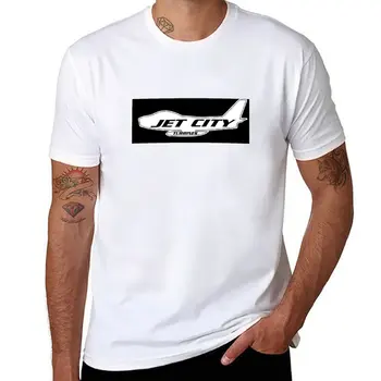 Нова черна тениска JetCity, тениска с домашен любимец принтом за момчета, облекла в стил аниме, тениски в тежка категория, забавни тениски за мъже, тениски