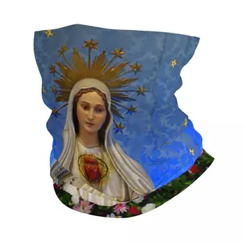 Зимно Топло за врата на Дева Мария от Гуадалупе, Женски Ветрозащитный Шал за лице, за разходки, Мексико Гетра на Католически Светец, Превръзка на главата