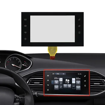 Кола дисплей За Peugeot-308 308S Радио Навигация с 8 Инчов Сензорен екран Дигитайзер 2013-2017 LAM0703608B GCX156AKS-E