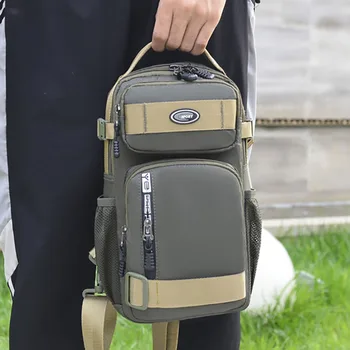 Рамото с много джобове, мъжки чанти през рамо, мъжки нагрудная чанта за Ipad е 9,7 инча