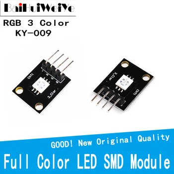 5 бр./ЛОТ KY-009 5050 PWM Модулатор RGB SMD led Модул 3 Цветове на Светлината, За Arduino MCU Raspberry CF Такса Трите Основни Цвята
