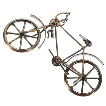 Мини-велосипедна скулптура, реалистична обстановка, симулация модел, имитация на метален орнамент, декорация в ретро стил