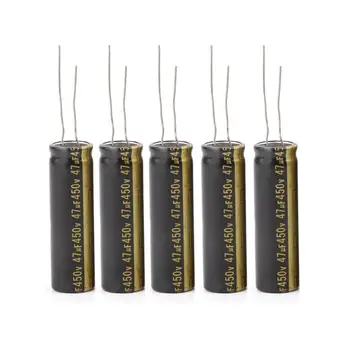 Алуминиеви електролитни кондензатори 5PCS 450V 47UF За LCD телевизор LED 13x42mm