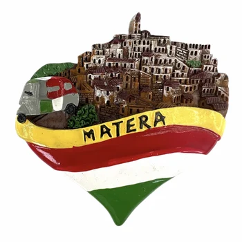 Mattera Унгария Магнити за хладилник Сувенир във формата на Сърце, пътни 3D Паметник на магнитен стикер за хладилник, Подарочное украса на стаята