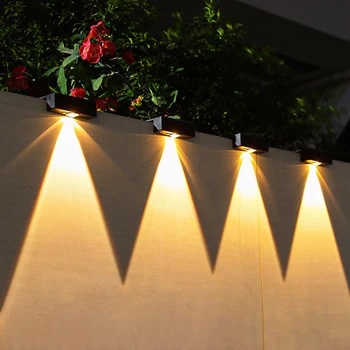 ZK40 LED Светлини от Слънчева Градина е Супер Ярки Водоустойчиви Лампи На слънчеви Батерии Балкон Стълба за Улично Осветление на Открито Led, с монтиран на стената Лампа