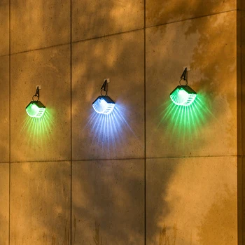 2 елемента Градински Светлини И 3 Режима на осветление Интелигентен сензор Прожектор Водоустойчива IP65 Слънчев палуби за Градина, Къмпинг Палатки Декорация парти