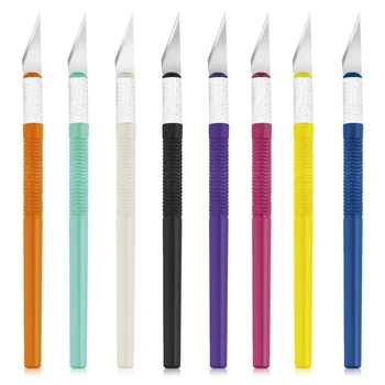 Пластмасова цветна разделочный нож се Използва за направата на хартиени албуми, рязане на пломби, керамични уплътнения, гумен инструмент за изрязване на прозорци, художествени ножа